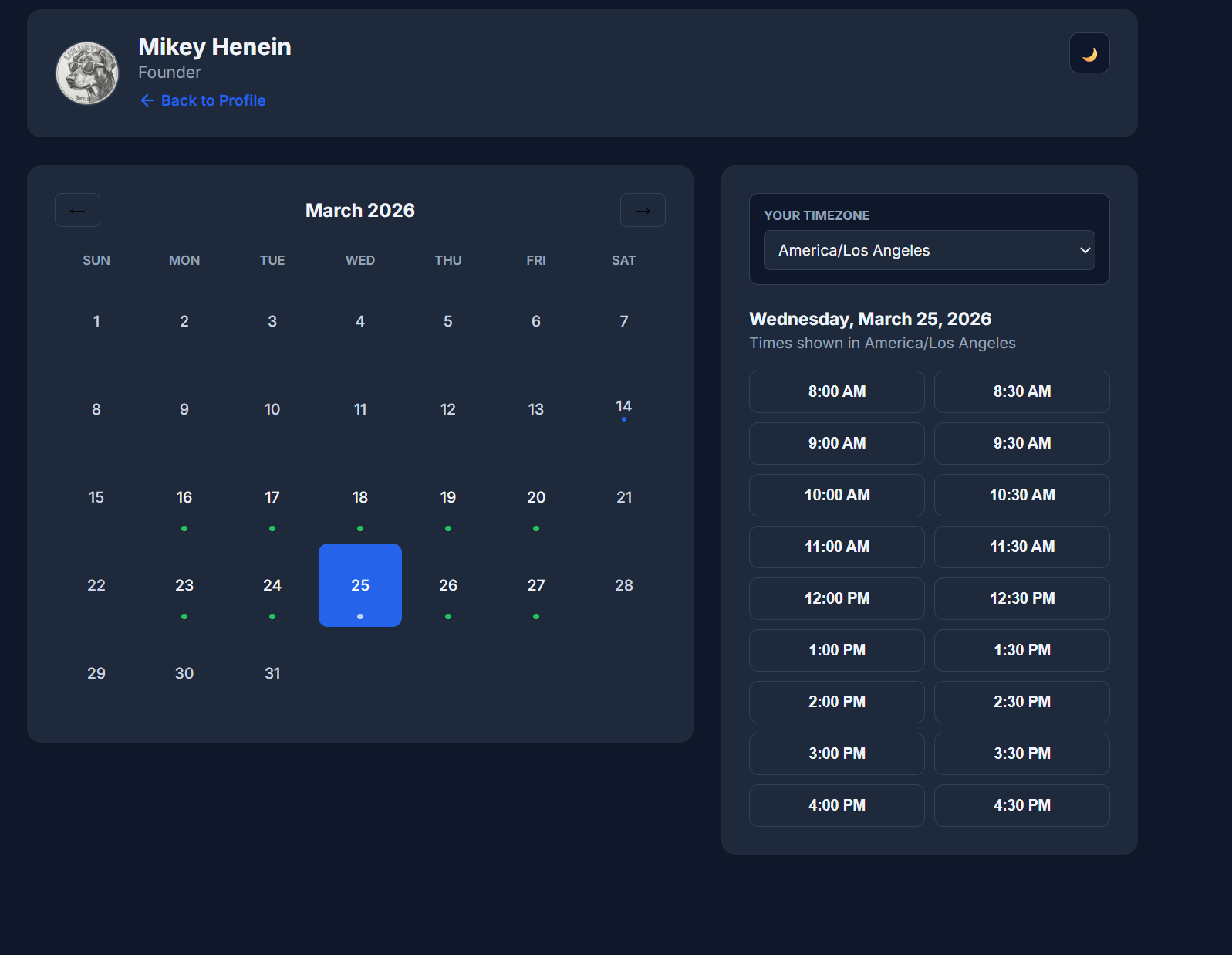 Booking System