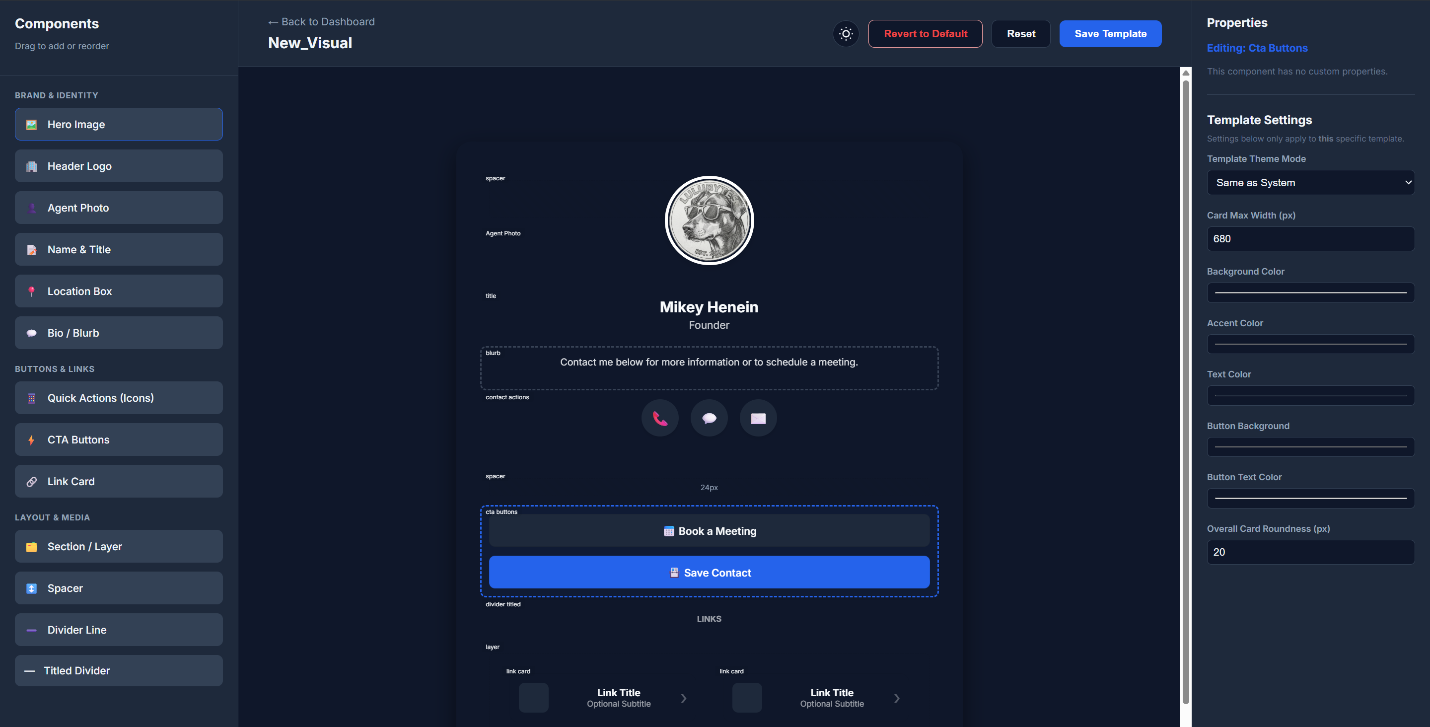 Template Editor